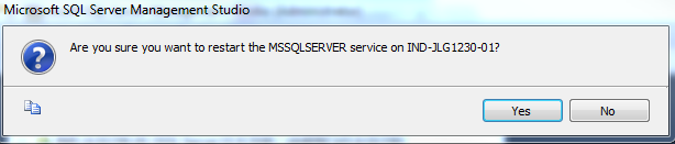 Restart Server Window