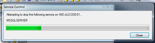 Restart of Database