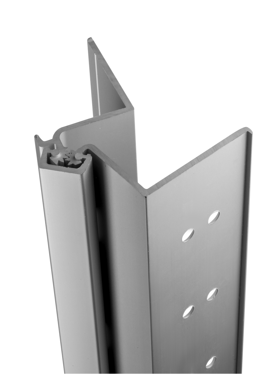 674HDLL Swing Clear Aluminum Continuous Hinges, No Inset, Flush Mount