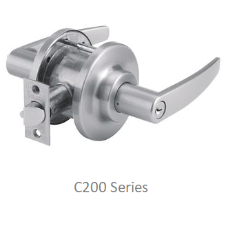 C200 Series Grade 2 Light-Duty Cylindrical Locksets