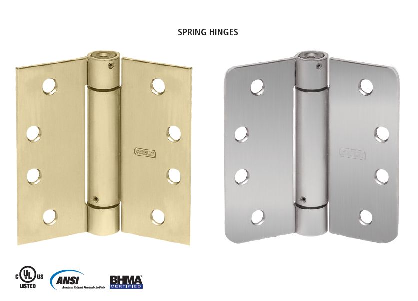 Spring door hinges both side open and automatic close hinges steel